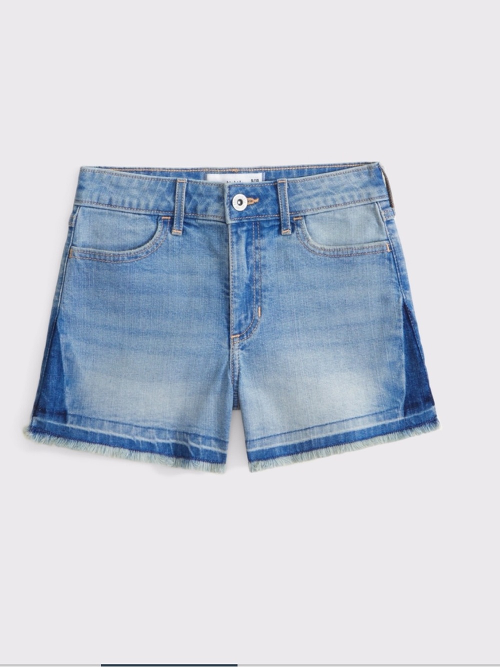 Abercrombie KIDS GIRL Frayed Denim Jean Shorts in Blue
